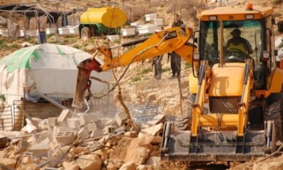 الاحتلال يهدم 30 منشأة بالأغوار الاحتلال يهدم