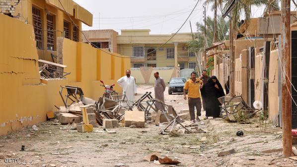 داعش يمنع سكان الفلوجة من المغادرة الدمار الذي لحق بالفلوجة
