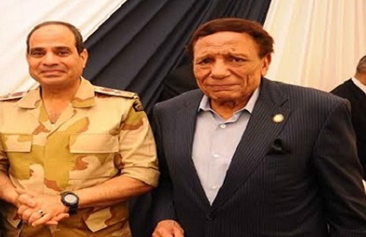 السيسي يوقف تصوير مسلسل عادل إمام الجديد