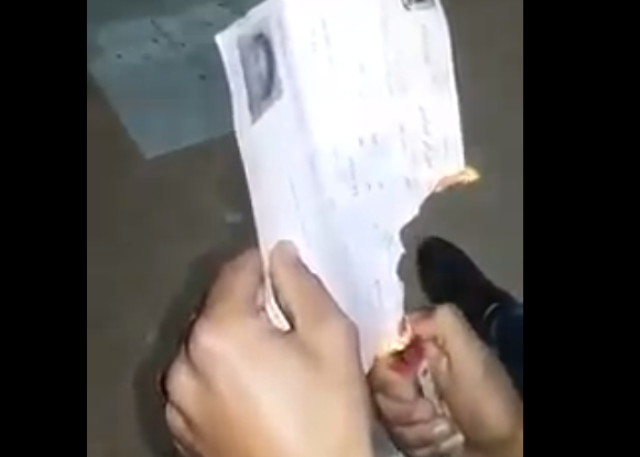 تصاريح محروقة