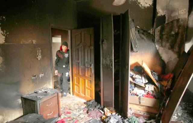 وفاة طفلين في حريق بجباليا حريق