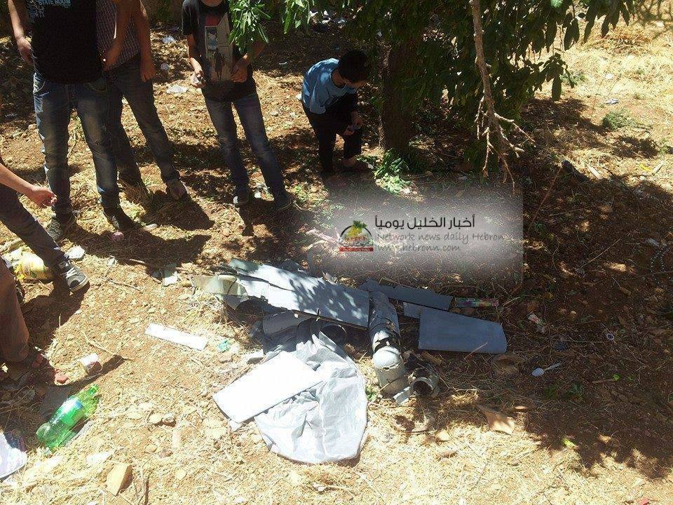 طائرة استطلاع تابعة لجيش الاحتلال تسقط في الخليل طائرة استطلاع