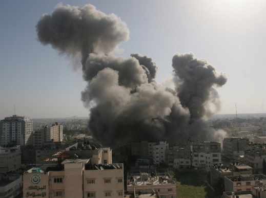 شهيدان وعدد من الإصابات في قصف أبراج الفيروز في غزة غارة
