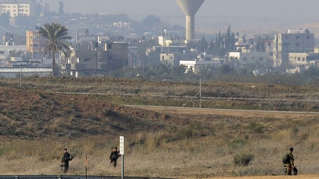 إطلاق النار على الجيش الإسرائيلي على حدود غزة صورة توضيحية