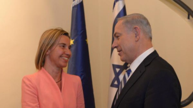 إسرائيل تعزف على وتر السلام لخداع موغيريني نتنياهو وموغيريني