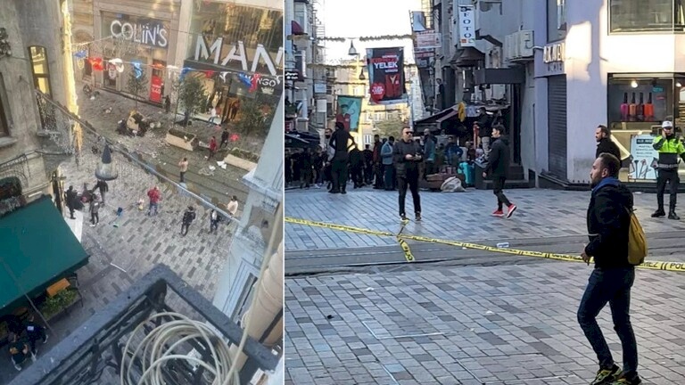 فيديو| تركيا: قتلى وجرحى في انفجار انتحاري هز تقسيم