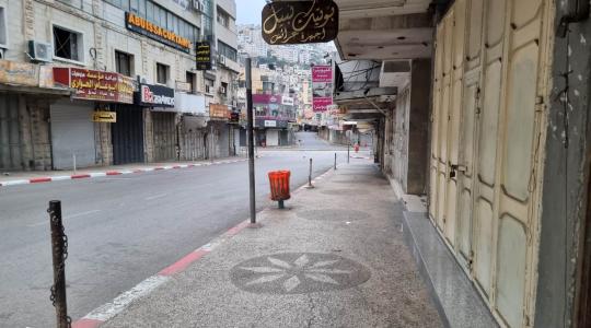 إضراب شامل في طولكرم حداداً على روح شهيدي مخيم نور شمس