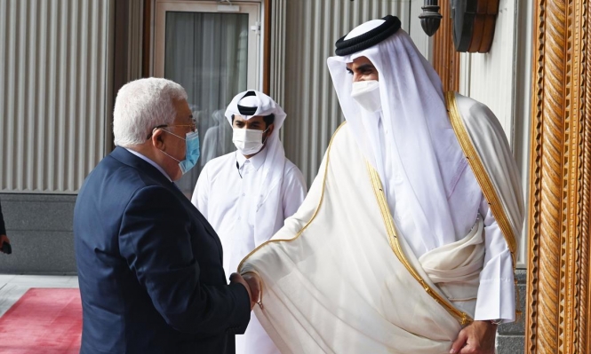 عباس يبحث مع أمير قطر تحديات القضية الفلسطينية
