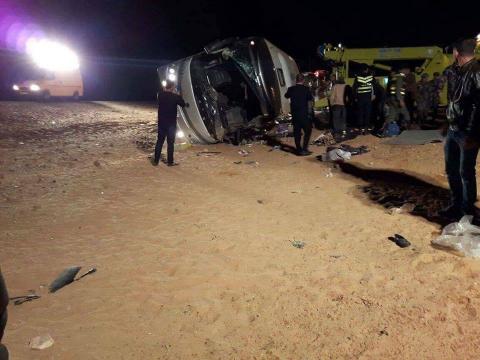 استشهاد فتاة متأثرة بجراحها إثر حادث حافلة المعتمرين