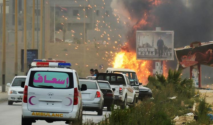 مصر تنفي قصف طائراتها لمواقع في بنغازي الليبية ليبيا قصف
