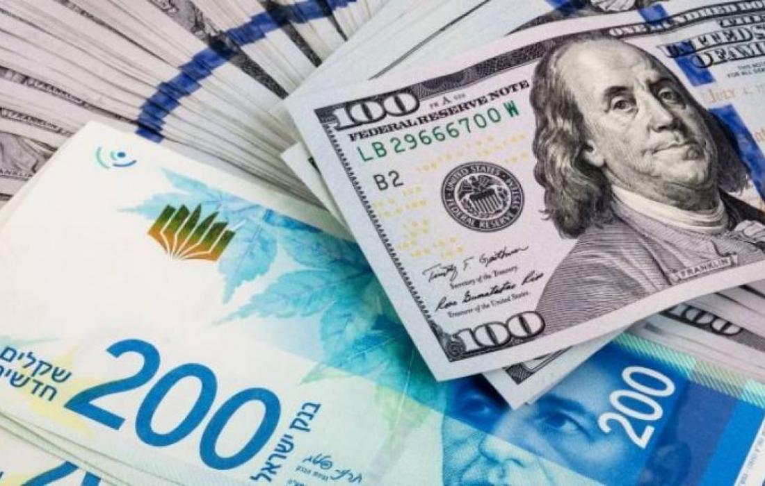 كيف جاء سعر الدولار مقابل الشيكل اليوم الأحد؟