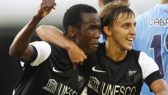 مالقا في المركز الـ6 بعد تغلّبه على سلتافيغو مالقا في المركز الـ6 بعد تغلّبه على سلتافيغو