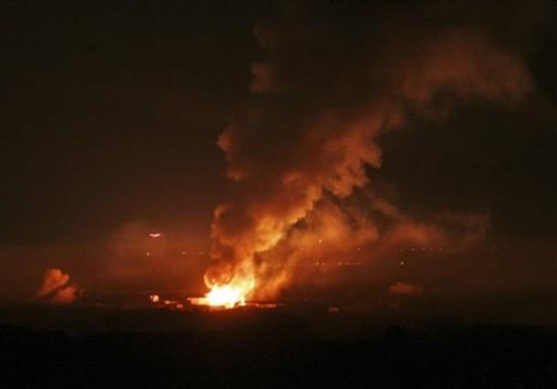 صورة أرشيفية قصف اسرائيلي على غزة