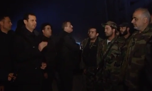 شاهدوا الاسد ستفقد جوبر بمناسبة العام الجديد بشار الاسد في جوبر
