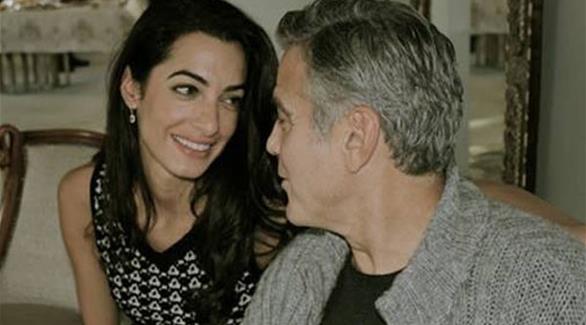 كلوني عرض الزواج على خطيبته اللبنانية بخاتم ألماس من تصميمه