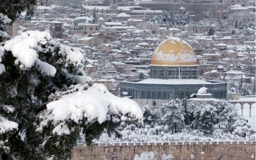 ارتفاعات المناطق الفلسطينية عن سطح البحر تساقط الثلوج