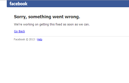 "الفيسبوك" يُصاب بالشلل فيسبوك