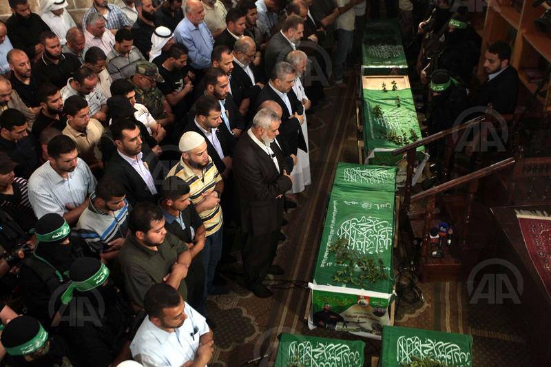 تشييع جثامين شهداء القسام الخمسة شهداء القسام الخمسة