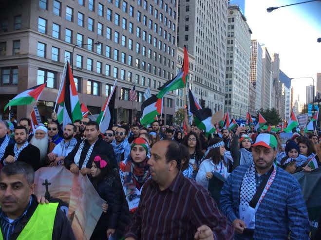 مسيرات في مدن أمريكية دعمًا للقضية الفلسطينية