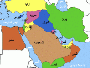 خارطة الشرق الأوسط