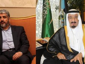 خالد مشعل والملك سلمان عبد العزيز