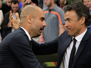  غوارديولا يتمنى تتويج برشلونة