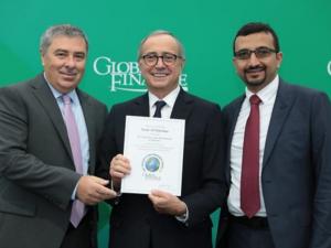 بنك فلسطين يحصل على جائزة أفضل بنك في فلسطين مجال الخزينة وإدارة النقد من مجلةGlobal Finance  العالمية للعام 2019