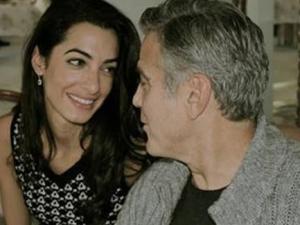 كلوني عرض الزواج على خطيبته اللبنانية بخاتم ألماس من تصميمه