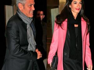 خطوبة جورج كلوني والمحامية اللبنانية آمال علم الدين