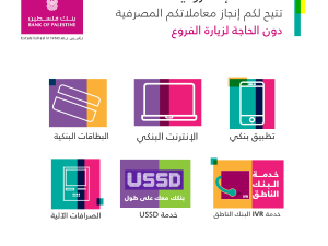 بنك فلسطين يعزز من خدمات الإلكترونية للتسهيل على العملاء إجراء عملياتهم المصرفية في ظل الإغلاق