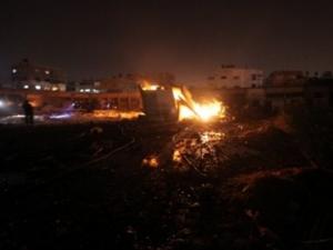 قصف منزل في غزة