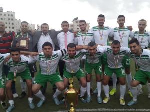 "بنك القدس" يحصل على لقب بطولة كأس فلسطين للمؤسسات 2015